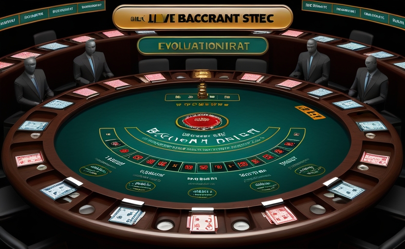 Bàn baccarat live dealer Evolution Gaming với dealer chuyên nghiệp