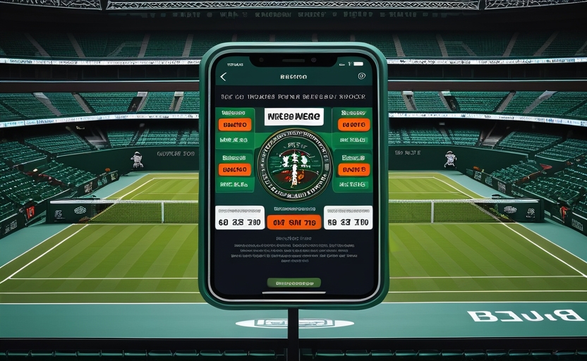 Màn hình cược tennis ATP Wimbledon với kèo set handicap và tài xỉu game